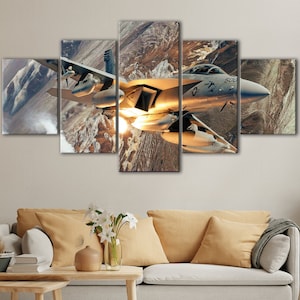 F18 Hornet Leinwand Kunst: Militärflugzeug Poster, Menschenhöhle Dekor
