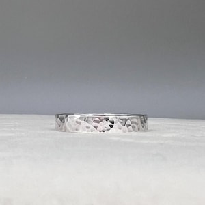Sterling Silver Hammered Texture Ring