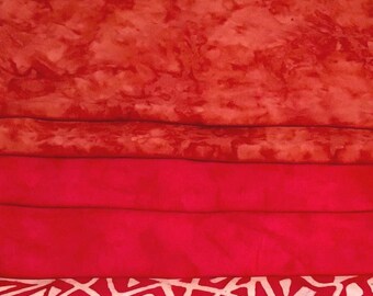 Vintage Bali batik hand printed by Princess Mirah. Rayon fabric.