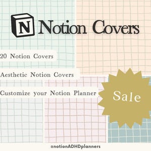 Notion Covers – Aesthetic Banner Images for Notion Dashboard | Digital Download Notion Cover, Notion Template, Notion Life Planner