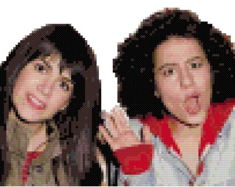 SALE! Broad City! cross-stitch portrait digital pattern