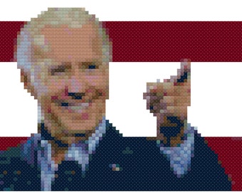 SALE! Joe Biden PATTERN for cross-stitch portrait