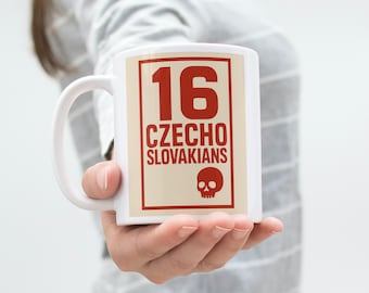 Taza de los 16 checoslovacos, regalo para fans de Paulie Walnuts de Los Soprano