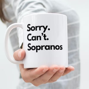 The Sopranos | Tony Soprano | Fan Art | Gifts for Sopranos Fans | Sorry. Can't. Sopranos.