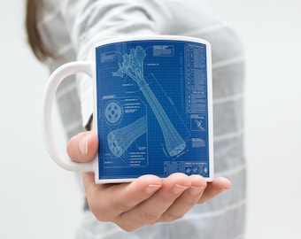 Taza con el plano del truco del apio de MacGruber / Taza con esquema táctico / Regalo divertido