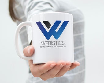 Taza de café Webistics - Réplica de utilería de la serie de televisión de los 90 - Regalo divertido para fans de Los Soprano