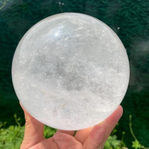 sfera di cristallo trasparente gigante sfera magica Divinazione, sfera trasparente naturale 1 pz