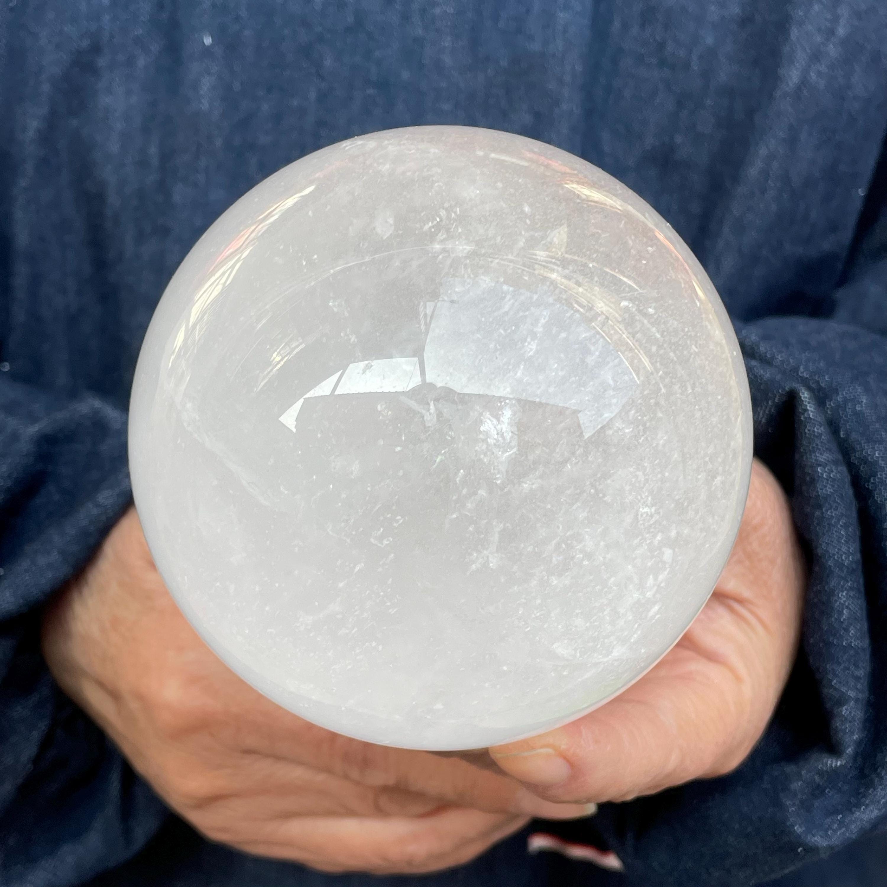 118mm great clear crystal ball magic ball Divination, increment,natural clear ball