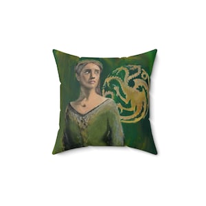 Queen Alicent Spun Polyester Square Pillow