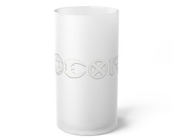 Nerdy Coexistence Frosted Glass Beer Mug