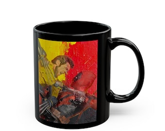 Deadpool and Wolverine Black Mug (11oz, 15oz)