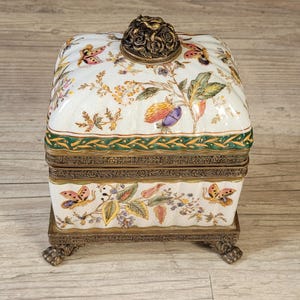 Wong Lee ヴィンテージ　陶器　小物入れ Wong Lee Porcelain Box - Etsy