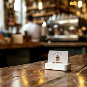 Cafe Loyalty Card Template, Coffee Shop Stamp Card (Canva Editable, Digital Download) image 6