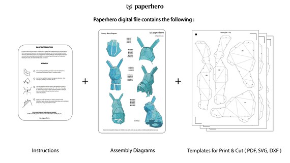 Easter Bunny 3D Shadow Box SVG Layered Paper Cut Template