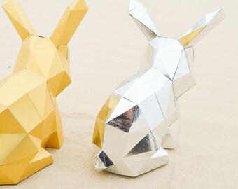 Hare - Rabbit Papercut Template - Etsy