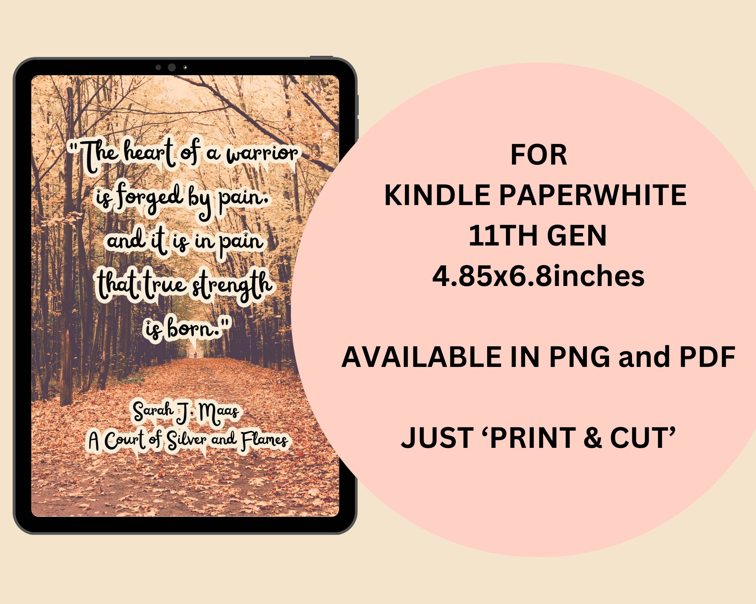 Printable ACOTAR Quotes Kindle Insert for Clear Case PAPERWHITE 11TH GEN A Court of Thorns and