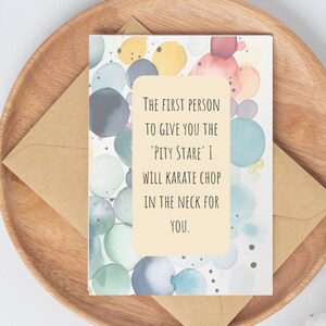 Funny Cancer Card - Cancer Greeting Card - Funny Cancer Gift - Cancer Support - Cancer Fighter - Cancer Survivor Card - Printable Download