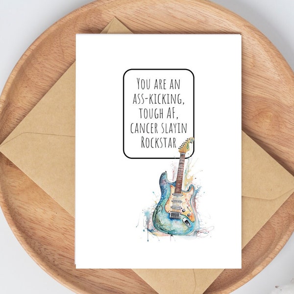 Funny Cancer Card - Cancer Greeting Card - Funny Cancer Gift - Cancer Support - Cancer Fighter - Cancer Survivor Card - Printable Download