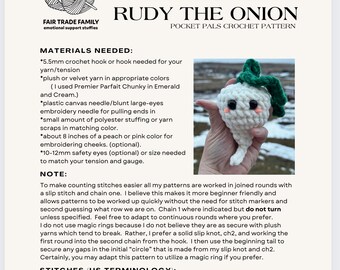 No-Sew Plush Onion Crochet Pattern Market Mini PDF