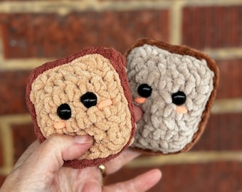 No-Sew Plush Tiny Toast Crochet Pattern Market Mini PDF