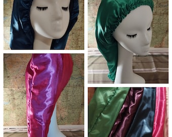Dreadlocks/Braids synthetic silk sleeping cap/hood/snood