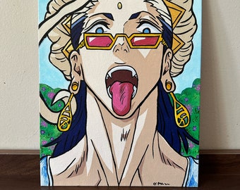 Représentation de la peinture acrylique Bouddha Ragnarok ROR