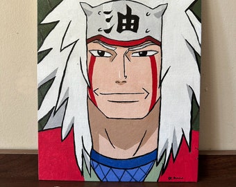 Peinture acrylique Naruto Jiraya