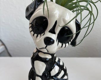 Day of the Dead Puppy vase