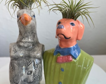 Bird and Dog Air plant holders