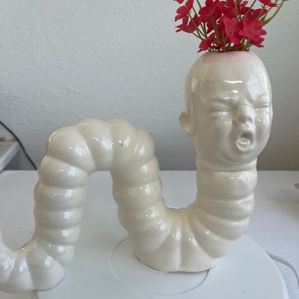 Tequila Worm baby vase