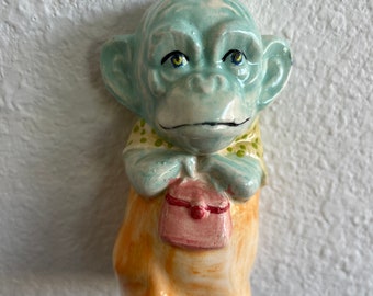 Miss Monkey wall dolly