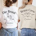 Personalisiert JGA Frauen Shirt, Braut Shirt, Team Braut T Shirt, T-Shirts für Junggesellinnenabschied, JGA Party Shirt, Geschenk Trauzeugin product logo
