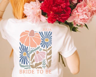 Personalisiert JGA Frauen Shirt, Braut Shirt, Team Braut T Shirt, T-Shirts für Junggesellinnenabschied, JGA Party Shirt, Geschenk Trauzeugin