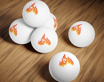 Barad Ping Pong Balls, Hail and Fire, 6 pcs set - perfect for Seder night