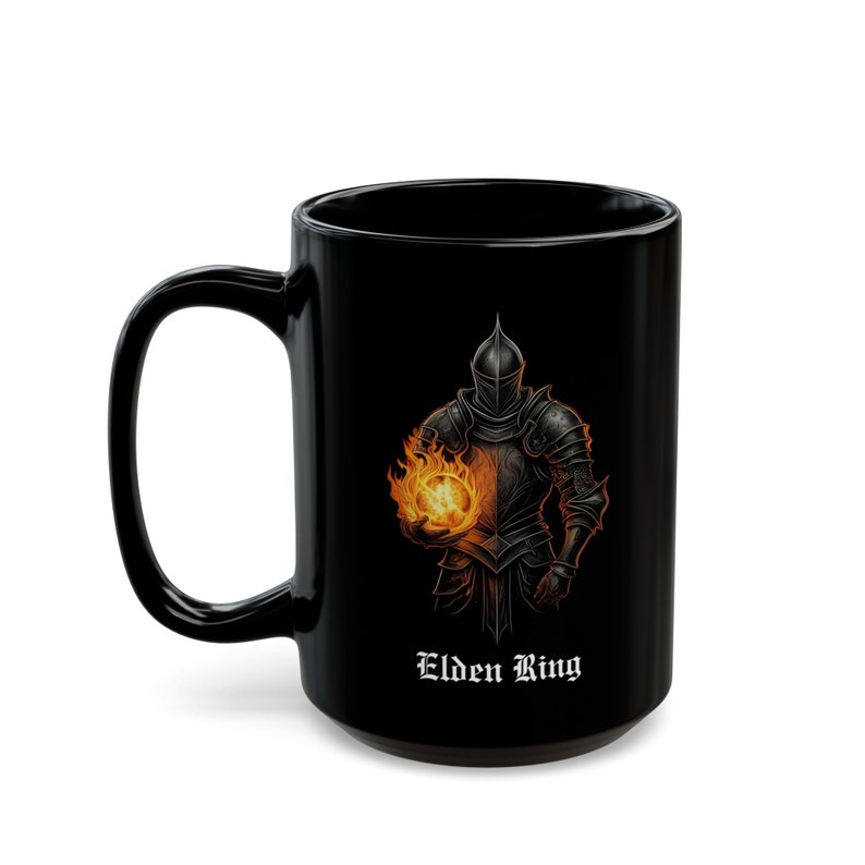 ELDEN RING - the Pyromancer Knight - Black Mug (15oz) - Etsy