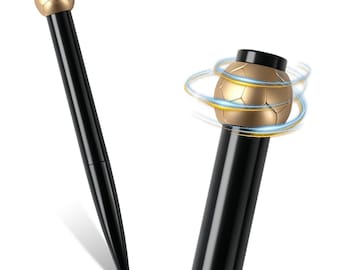Soccer Shape BallPoint Pen, Twist Action, Black Ink, Ideal Gift for Birthday, Office, Soccer Fans