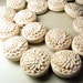 Cinnabar disc center flower 20mm