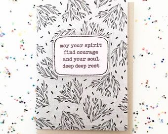 greeting card - may your spirit