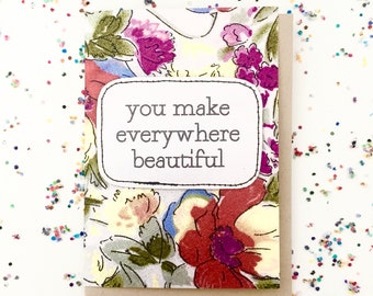 greeting card - everywhere beautiful