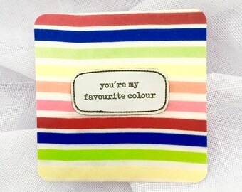 affirmation card . favourite colour