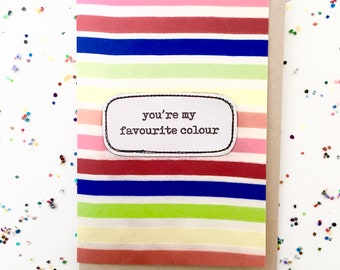 greeting card - favourite colour