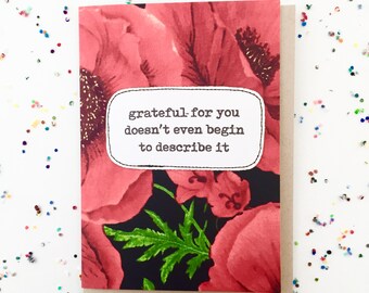 greeting card - grateful