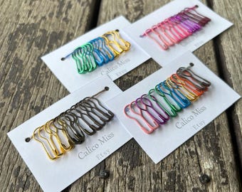 Gourd Safety Pins Bulb Pins Knitting Crochet Stitch Markers Set of 12