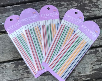 Transparent Long, Thin Sticky Flags. Perfect for Knitting and Crochet Patterns or Books.