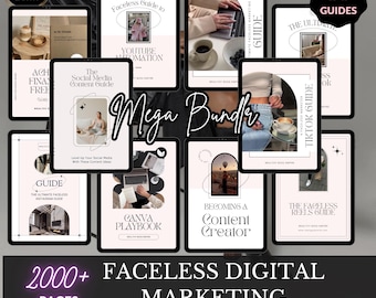 30 ansiktslösa guider för digital marknadsföring | MRR e-böcker | Digital marknadsföring | Digital marknadsföring för kvinnor | DFY | E-bok | PLR digitala produkter