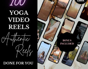 100 Yoga Fitness Reels | Christian Reels | Master Resell Rights| Private Label Rights |Done for you | faceless Marketing  | PLR & MRR Reels