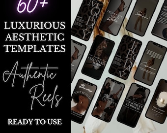 60+ Luxury Aesthetic Reels | Instagram Reels Template | Instagram Faceless Video | Reel Covers | Master Resell Right & Private Label Rights