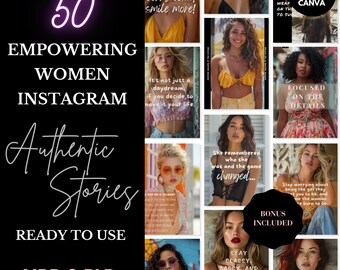 Empowering Women Reels | Social Media Posts Templates | Luxury Women Reels | Master Resell Rights, Instagram Reels Cover, Faceless Marketing