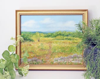 Original Oil Painting -French Provence Impressionist Landscape