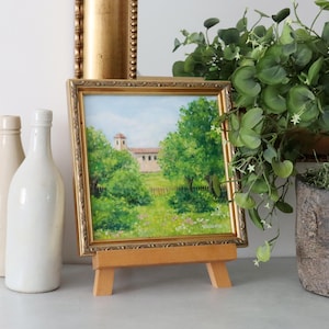 Original Oil Painting: Church Landscape